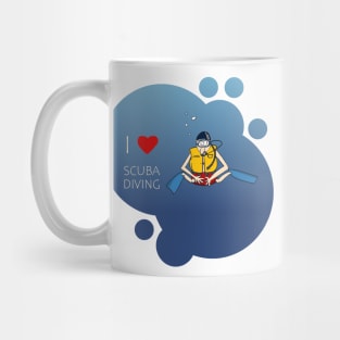 I Love Scuba Diving Mug